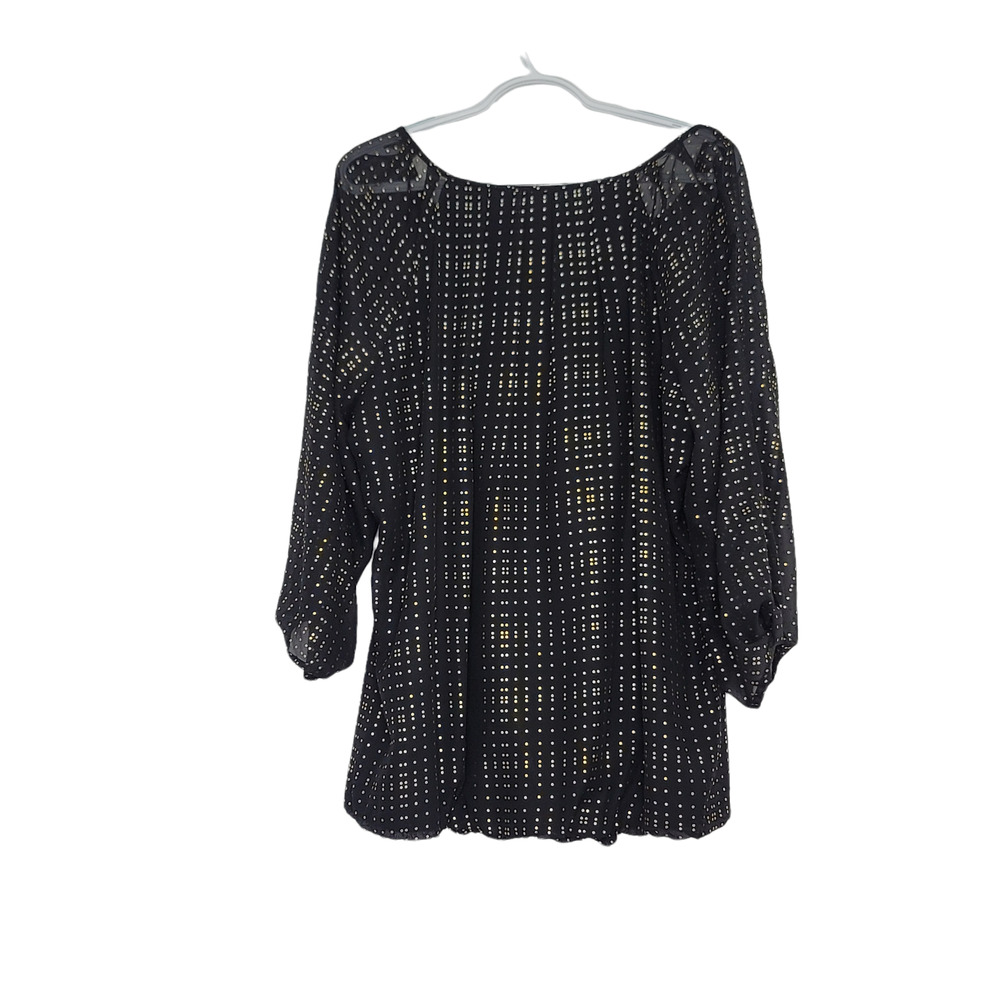 Sara Michelle 3/4 Sleeve Blouse SZ 2X